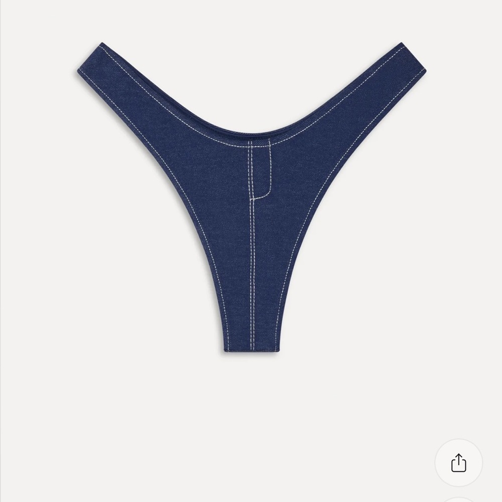 Frankie's Bikinis X Bella Hadid Denim Bikini Bottom
